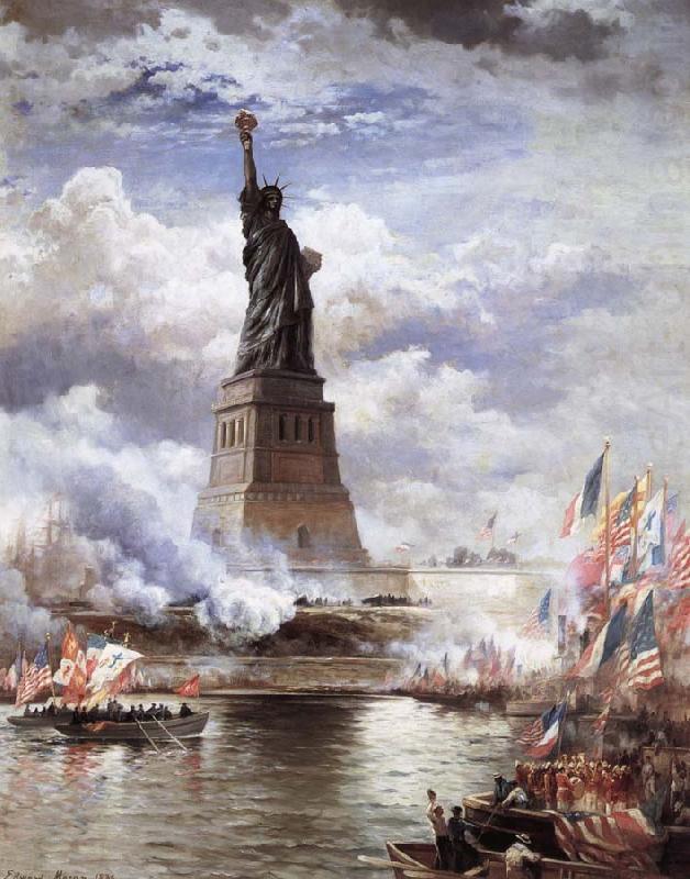 Statue of liberty in United States, Moran, Edward